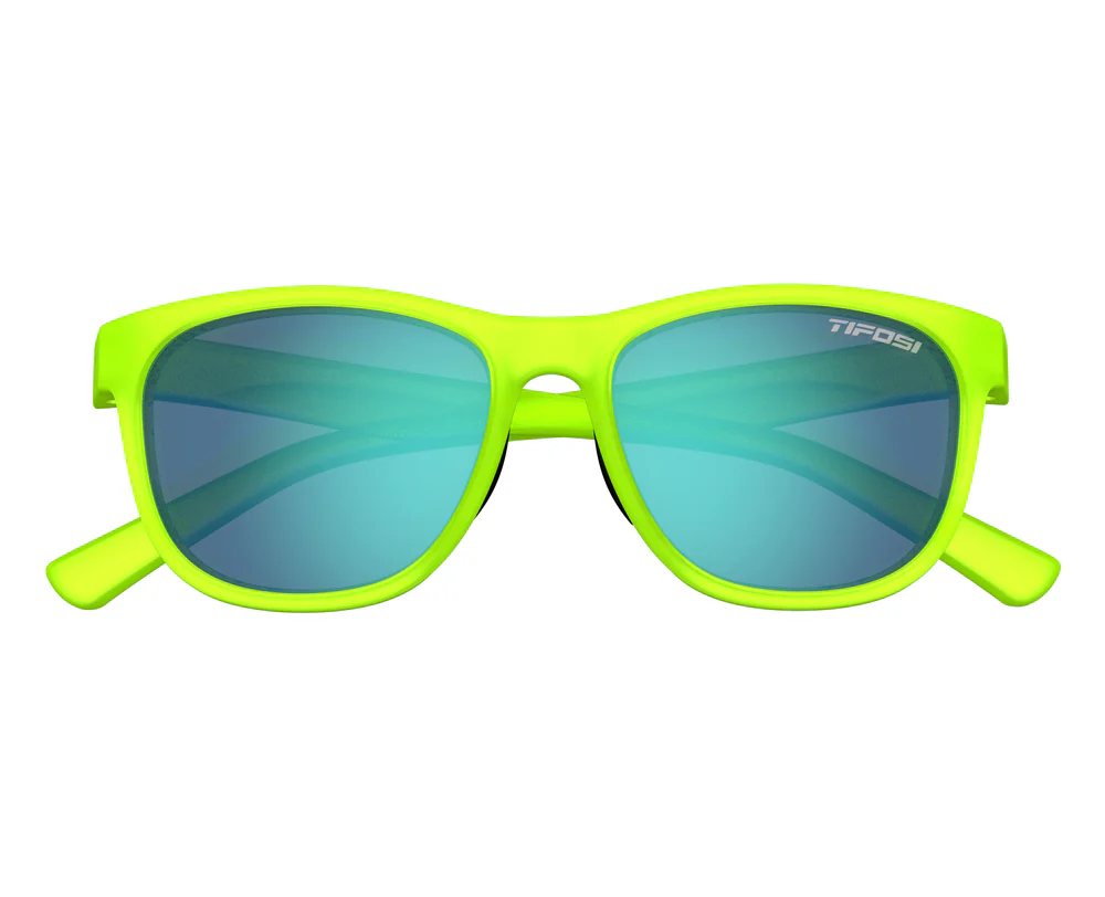 Tifosi Swank Satin Electric Green, Smoke Bright Blue