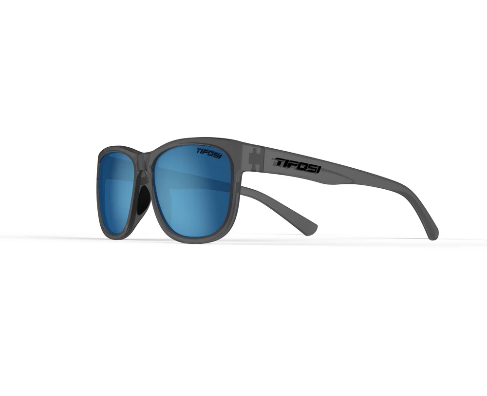 Tifosi Swank XL Satin Vapor, Sky Blue Polarized