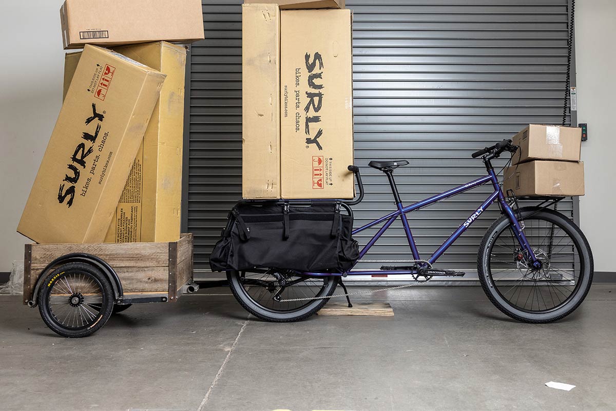 Surly Big Dummy Cargo Bike, 26&quot;, S, bruised ego purple