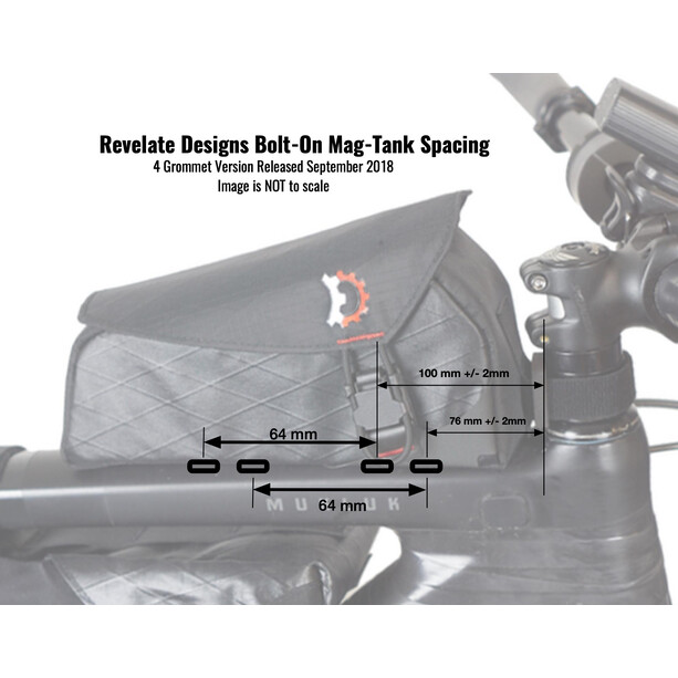 Revelate Designs Mag Tank, Bolt-On Negra