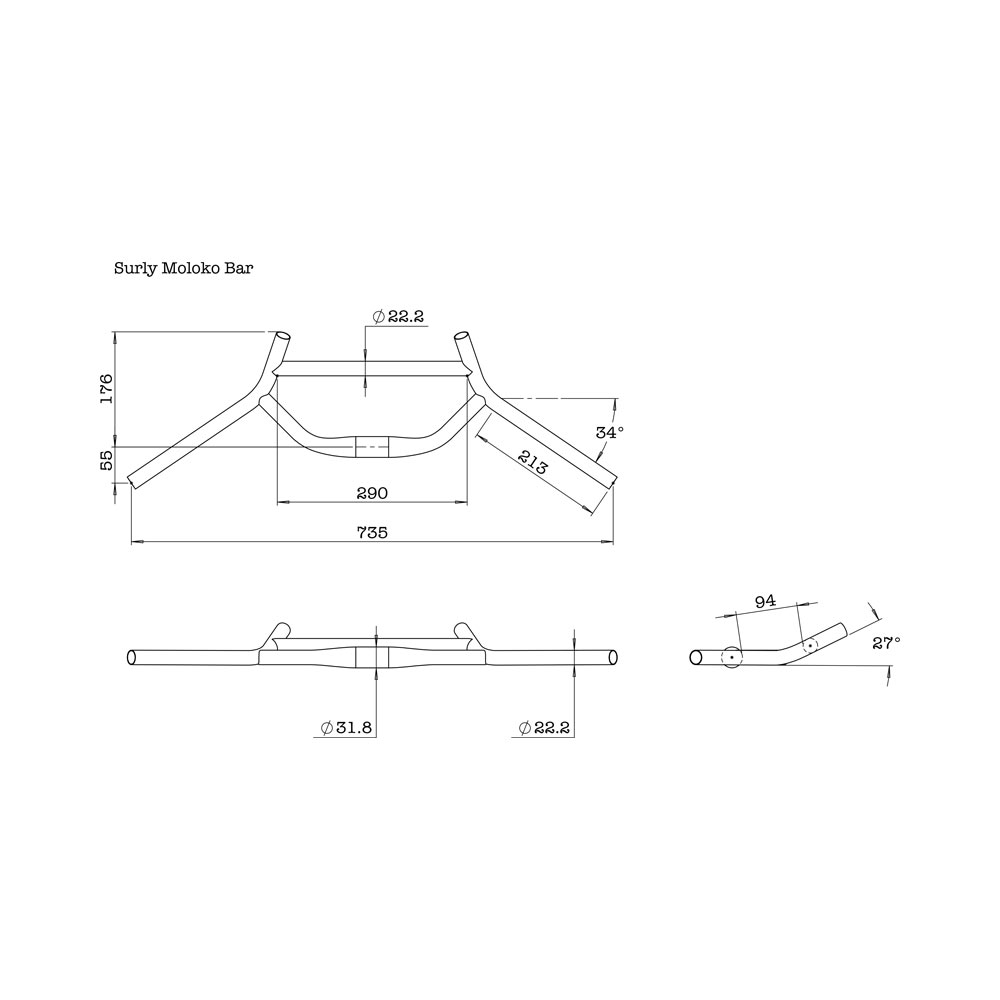 Surly Moloko Hb 31.8mm