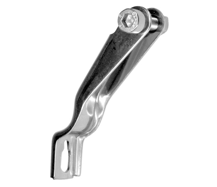 Headlight bracket stainless steel, 39 x 62 mm