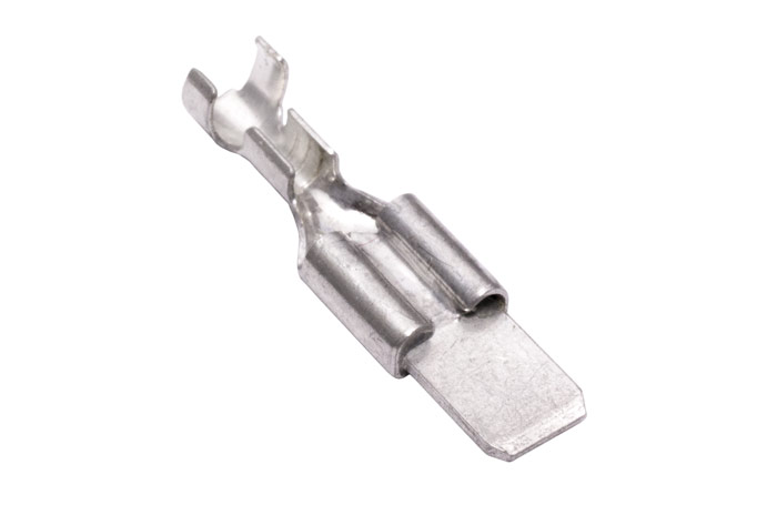 Spade connector male 4,8 x 0,8 mm, pack of 20 pcs