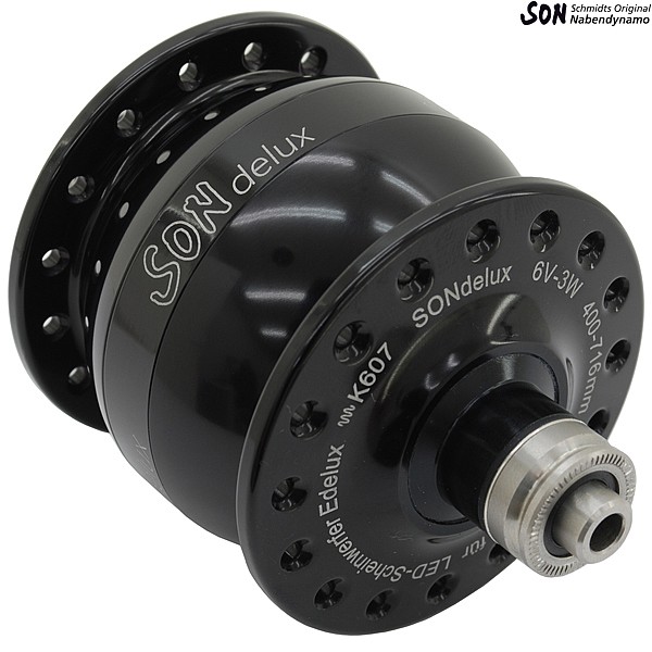 SONdelux SL black anodized, 20 hole