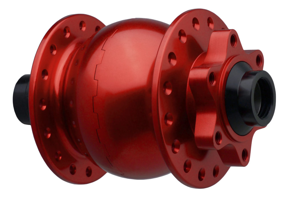 SON 28 15 110 disc 6-bolt SL, red anodized, 32 hole