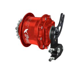 Speedhub 500/14 CC DB PM Red 14-speed gearhub, color red, 36-hole