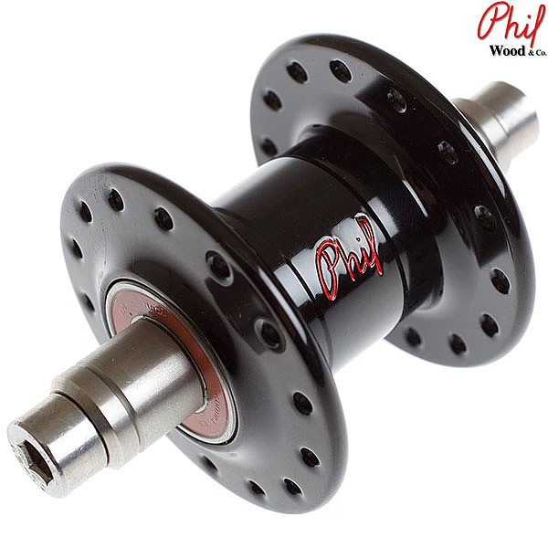 Phil Wood Buje delantero Brompton 28h Negro 74mm