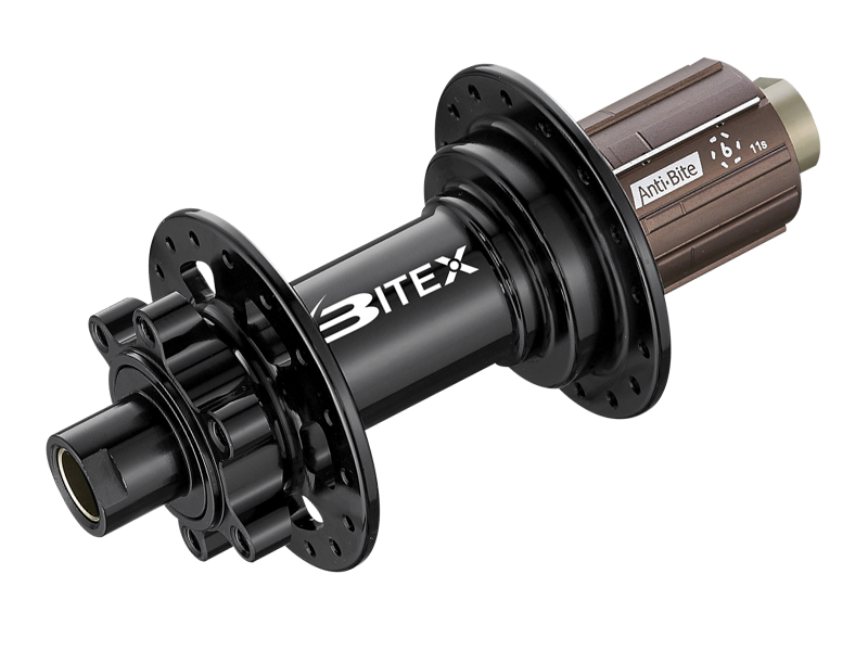 Bitex buje tras. BX211R 148x12mm 28H Shimano Microsp. 12v. negro