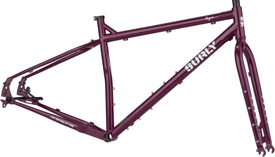 Surly Ogre Cuadro + Horquilla, Medium &quot;Fermented Plum&quot;