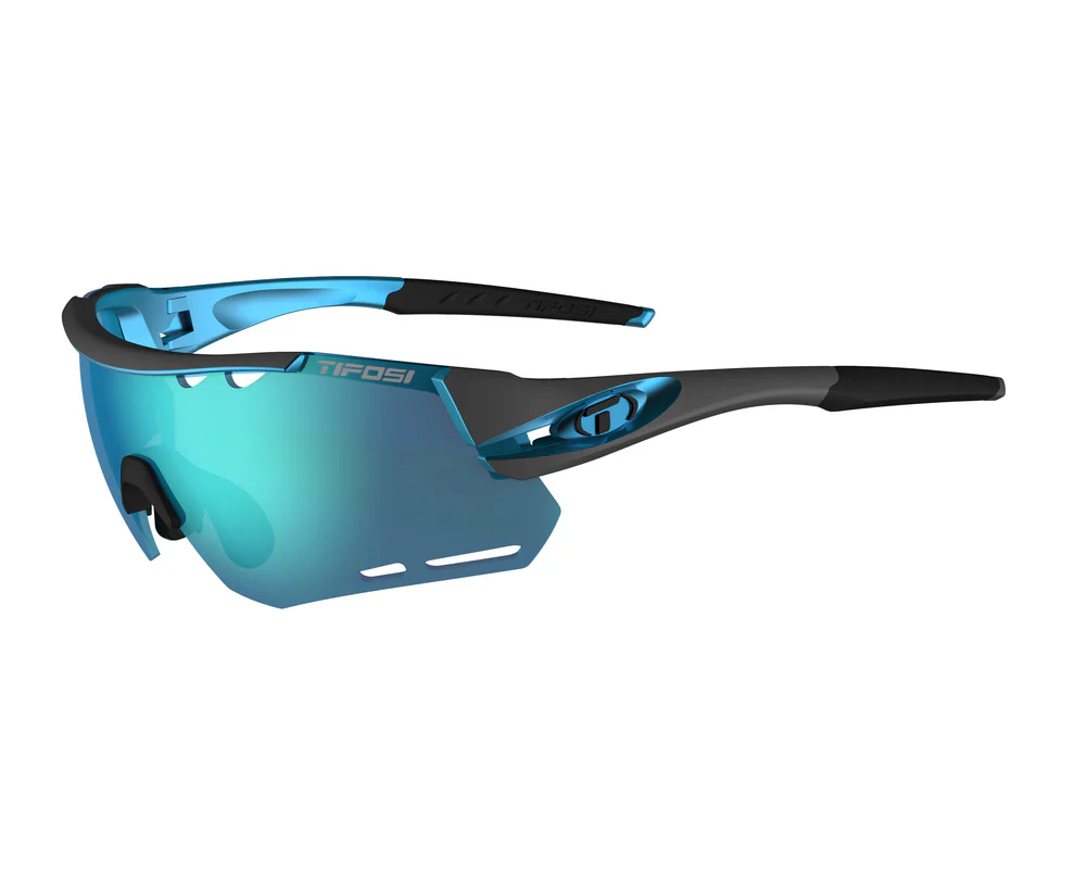 Tifosi Alliant Gunmetal / Blue Interchange, Clarion Blue, AC Red, Clear