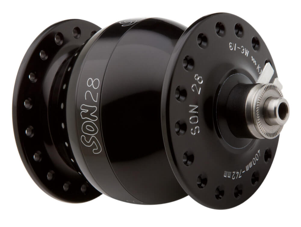 SON 28 black anodized, 32 hole