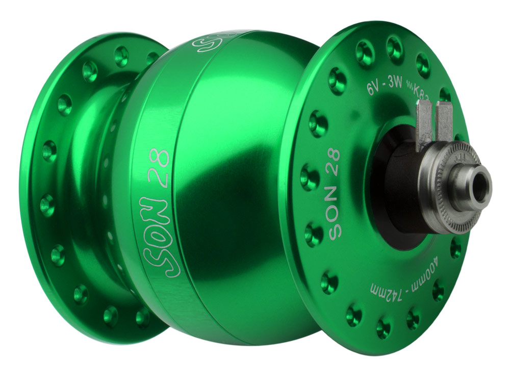 SON 28 light green anodized, 36 hole