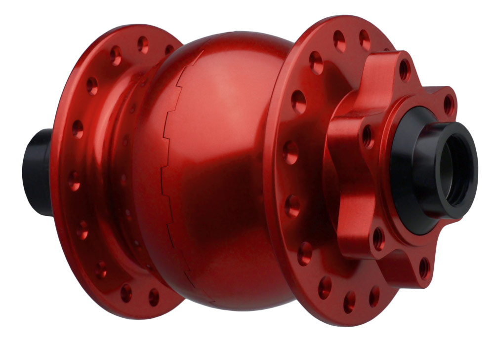SON 28 15 110 disc 6-bolt, red anodized, 32 hole