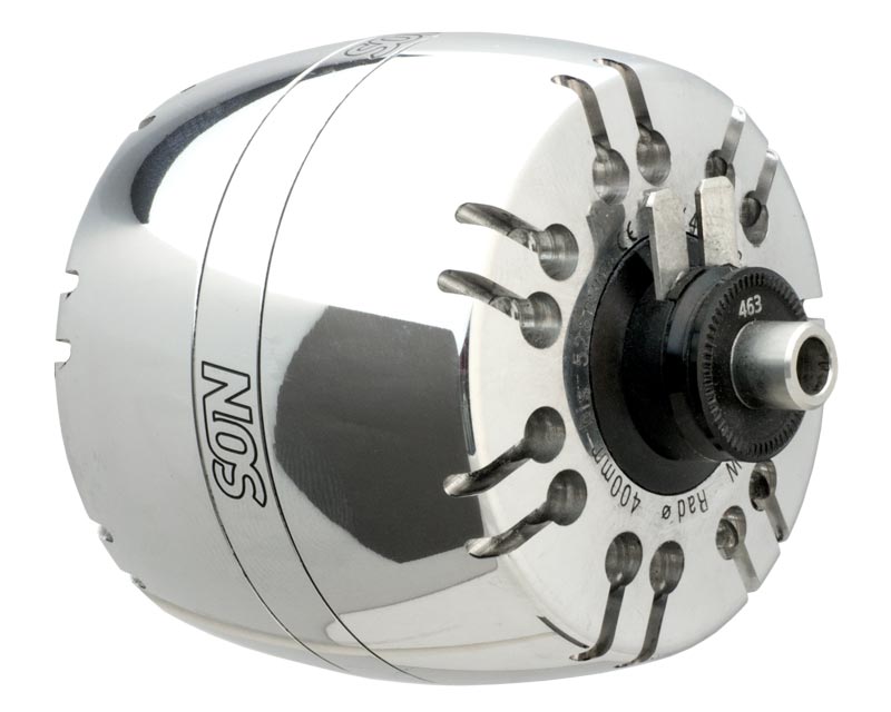 SON XS for Tern/Dahon 28 slots semi radial, polished 