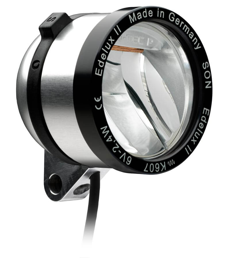 Edelux II, 36 cm cable, connectors fitted, silver anodized