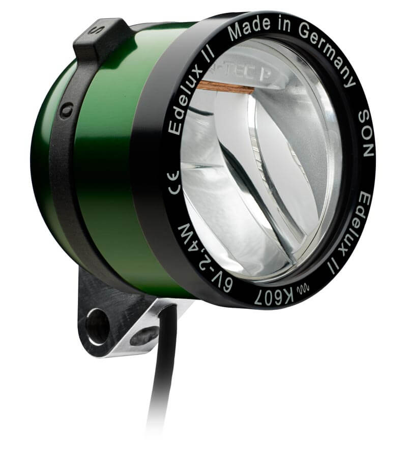 Edelux II, 36 cm cable, connectors fitted, dark green