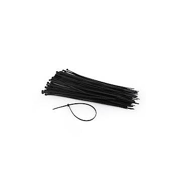 Cable ties 2.5 x 200 mm, pack of 100 pcs