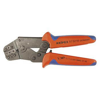 Professional crimping tool for plugs and ring terminals, Knipex no 97 52 14