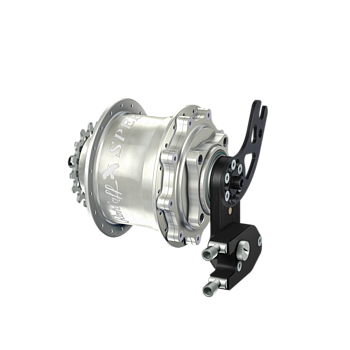 Speedhub 500/14 CC DB PM Silver 14-speed gearhub, color silver, 36-hole