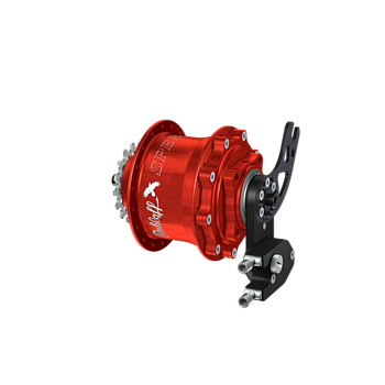 Speedhub 500/14 CC DB PM Red 14-speed gearhub, color red, 36-hole