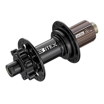 Bitex buje tras. BX211R 148x12mm 28H Shimano Microsp. 12v. negro