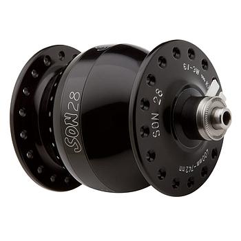 SON 28 black anodized, 36 hole