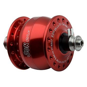 SONdelux red anodized, 32 hole