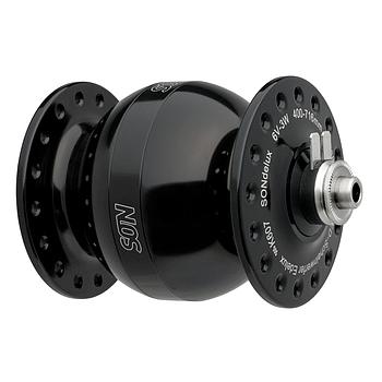 SONdelux wide body black anodized, 32 hole